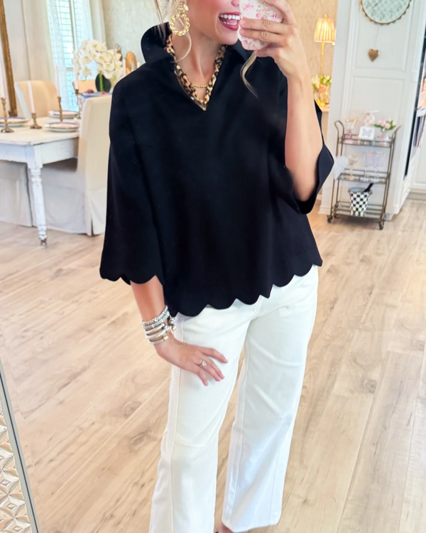 Scallop Edge Detail Solid Top