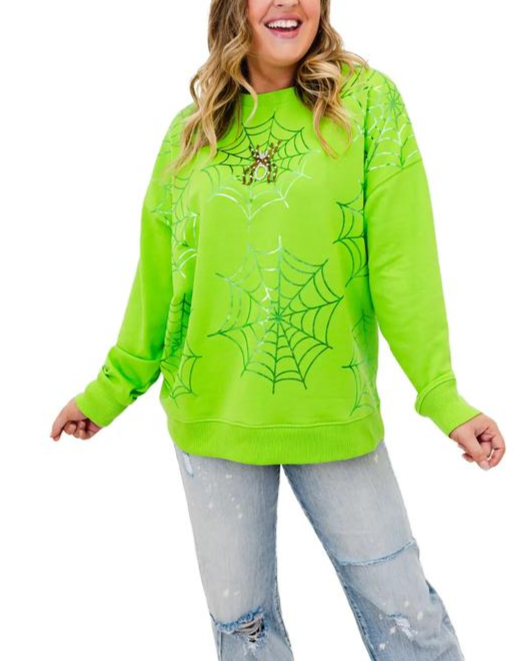 Spooky Web Glow Sweatshirt