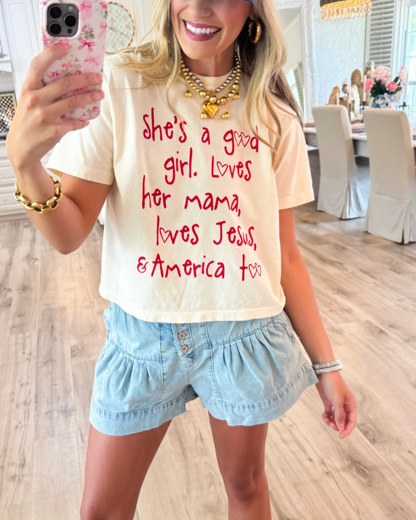 She’s a Good Girl Cropped Tee