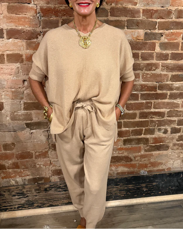 Cashmere Easy Vee Shirt