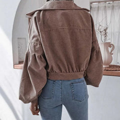 Corduroy Cropped Jacket