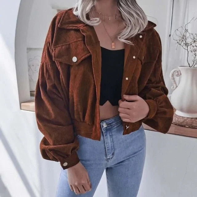 Corduroy Cropped Jacket