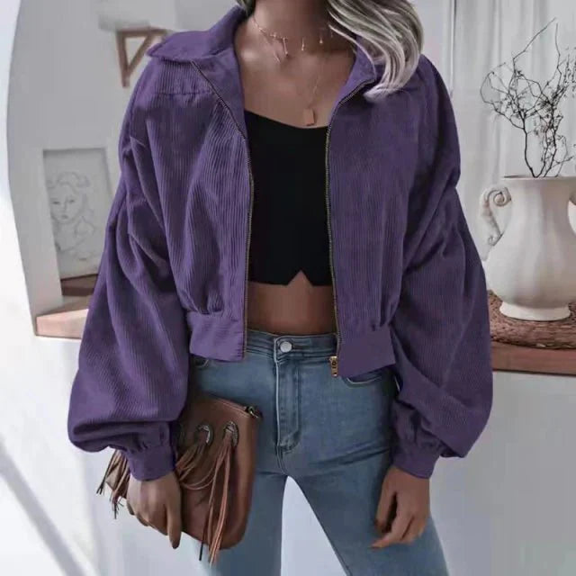 Corduroy Cropped Jacket