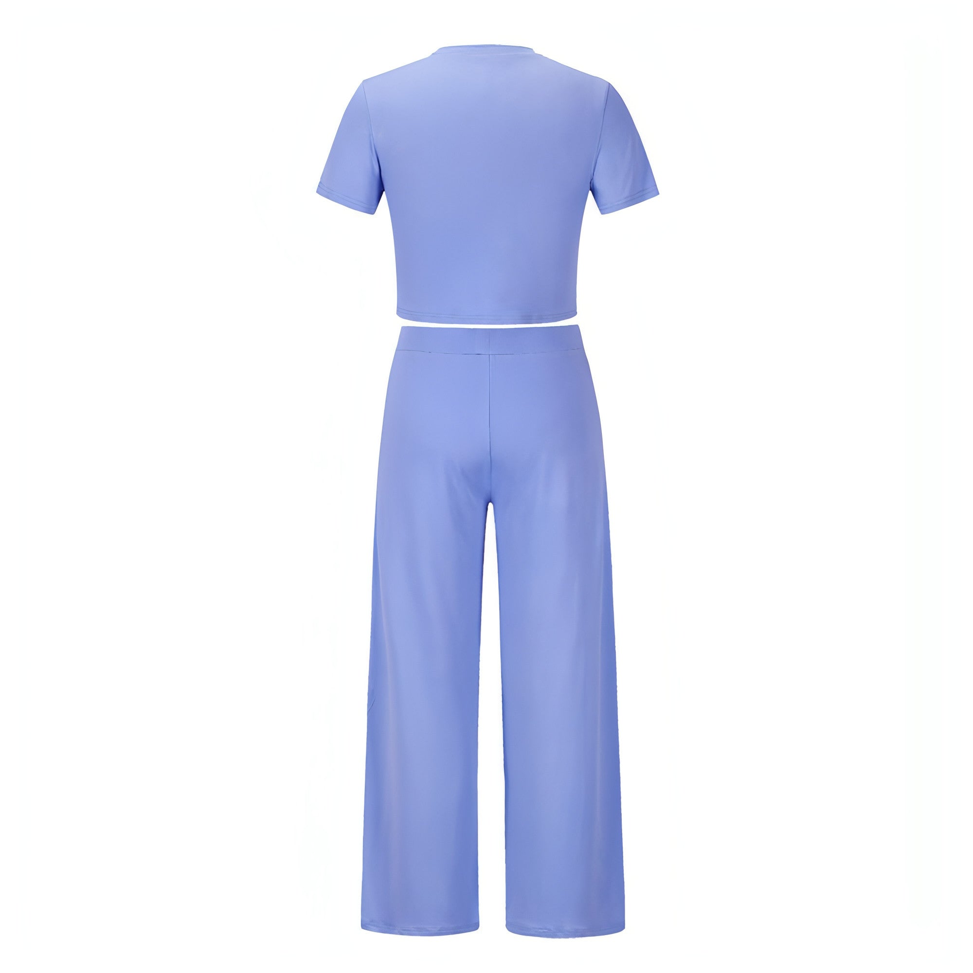 Loose Fit Short Sleeve Shirt and Pants Two-Piece Set